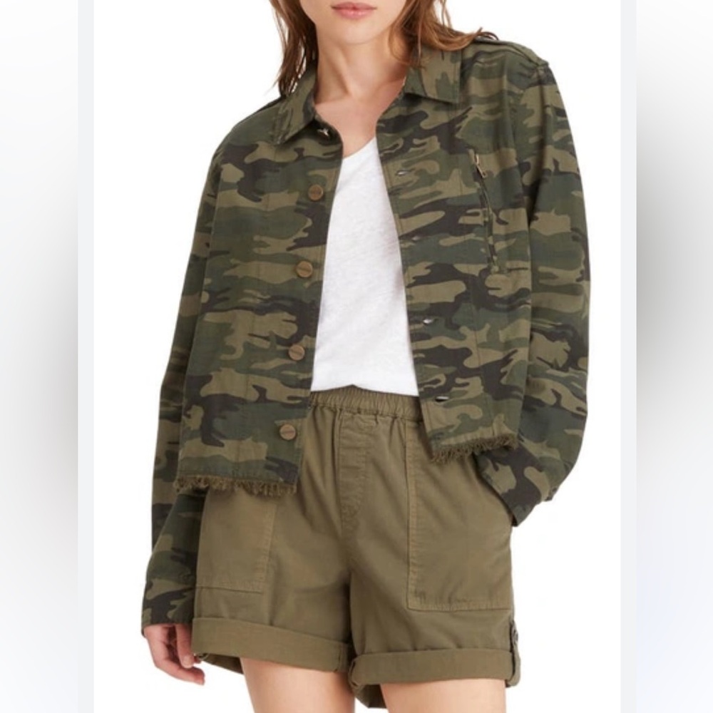 SANCTUARY Camo Cropped Jacket